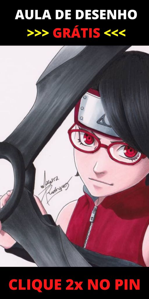 Anime – Boruto – Desenho Uchiha Sarada – Animes Otaku
